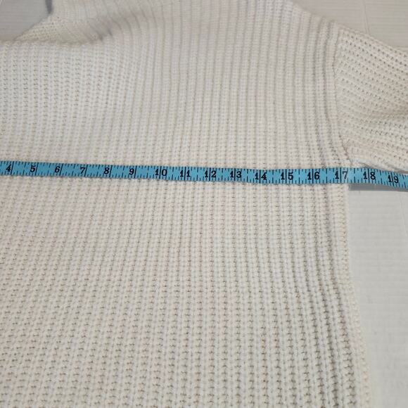 GAP Women's Mock Neck Wool Alpaca Blend X-Small Cream Sweater - Picture 9 of 10